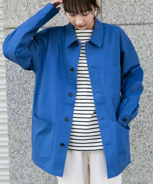 ＊＊URBAN RESEARCH ITEMS / アーバンリサーチ アイテムズ その他アウター | コットン チョアジャケット（BLU）