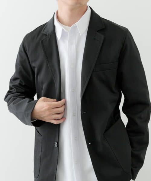 ＊＊URBAN RESEARCH ITEMS / アーバンリサーチ アイテムズ その他アウター | 『セットアップ対応』マシンウォッシャブルピケテーラードジャケット（BLK）