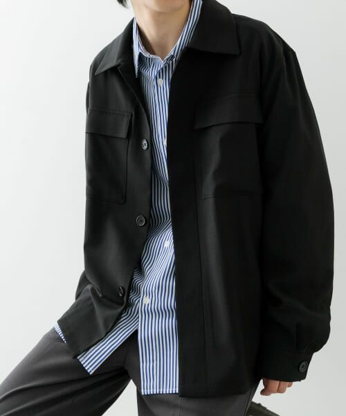 ＊＊URBAN RESEARCH ITEMS / アーバンリサーチ アイテムズ その他アウター | 2wayストレッチ比翼ジャケット（BLK）