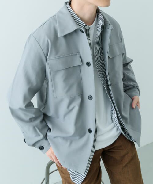 ＊＊URBAN RESEARCH ITEMS / アーバンリサーチ アイテムズ その他アウター | 2wayストレッチ比翼ジャケット（GRY）