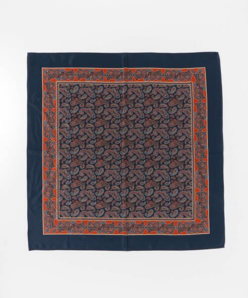 ＊＊URBAN RESEARCH ITEMS / アーバンリサーチ アイテムズ バンダナ・スカーフ | ペイズリースカーフ（NVY）