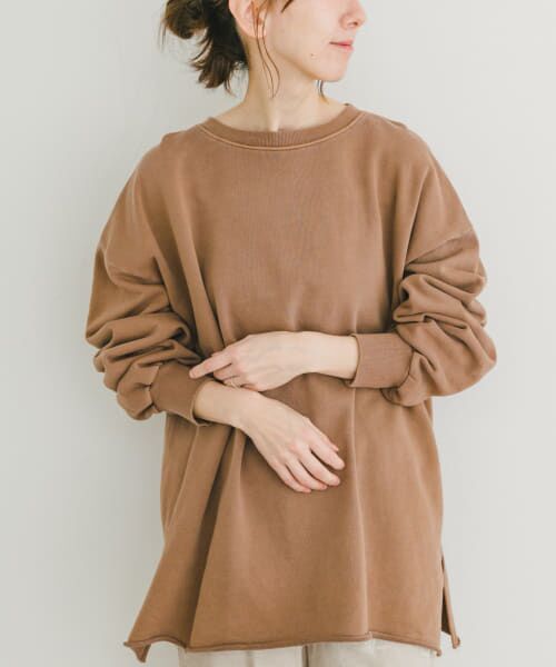 ＊＊URBAN RESEARCH ITEMS / アーバンリサーチ アイテムズ スウェット | ピグメント裏毛オーバースウェット（BRN）