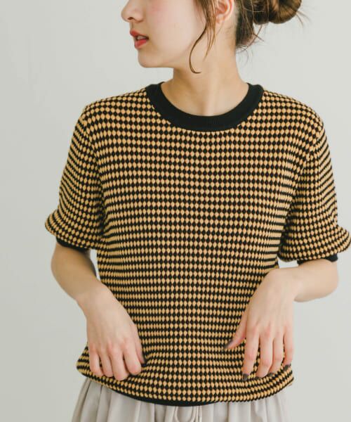♥URBAN RESEARCH♥ニット（L）アイボリー セール】 透かし編みラメニット （ニット・セーター
