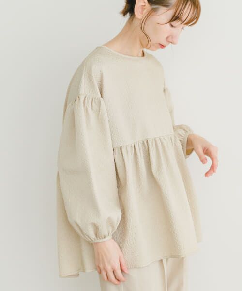 ＊＊URBAN RESEARCH ITEMS / アーバンリサーチ アイテムズ シャツ・ブラウス | フクレジャガードティアードブラウス（BEG）