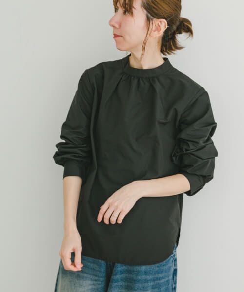 ＊＊URBAN RESEARCH ITEMS / アーバンリサーチ アイテムズ シャツ・ブラウス | ハイネックブラウス（BLK）