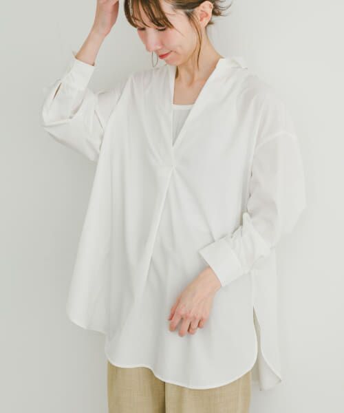 ＊＊URBAN RESEARCH ITEMS / アーバンリサーチ アイテムズ シャツ・ブラウス | バックスリットスキッパーシャツ（WHT）