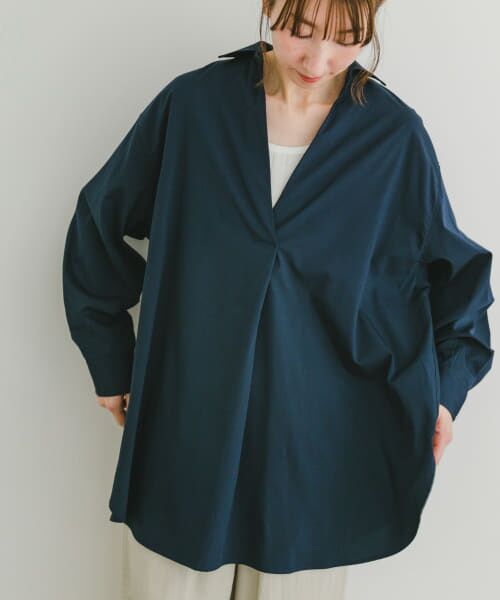 ＊＊URBAN RESEARCH ITEMS / アーバンリサーチ アイテムズ シャツ・ブラウス | バックスリットスキッパーシャツ（NVY）