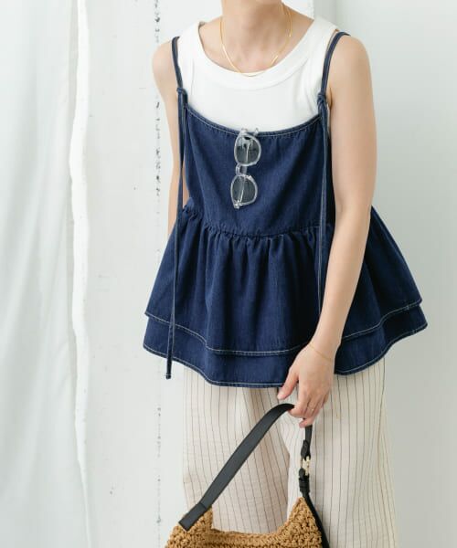 ＊＊URBAN RESEARCH ITEMS / アーバンリサーチ アイテムズ その他トップス | デニムビスチェ（IDG）