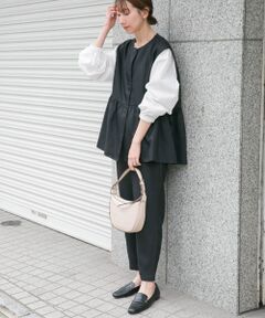 ペプラムブラウス×パンツ3セット