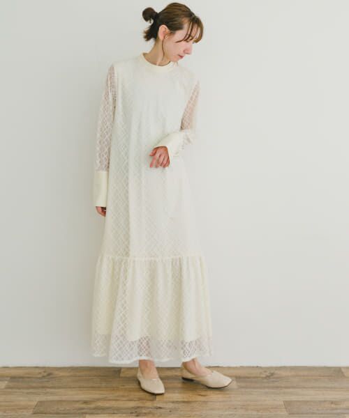 ＊＊URBAN RESEARCH ITEMS / アーバンリサーチ アイテムズ ワンピース | シアーハイネックワンピース（OFF）