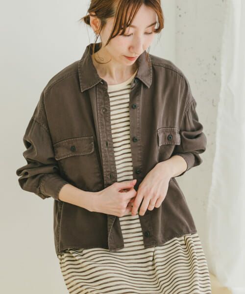 ＊＊URBAN RESEARCH ITEMS / アーバンリサーチ アイテムズ シャツ・ブラウス | リヨセルポケットシャツ（CHA）