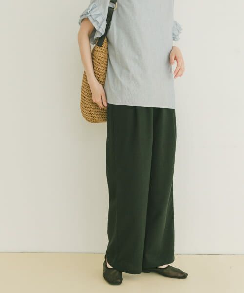 ＊＊URBAN RESEARCH ITEMS / アーバンリサーチ アイテムズ その他パンツ | イージーケアワイドパンツ（BLK）