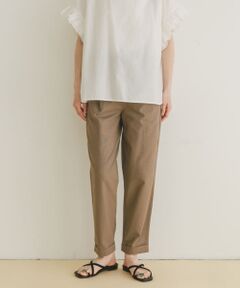 リネン混イージーパンツ