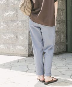 リネン混イージーパンツ