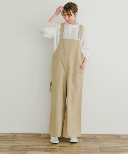 セール】 リネン混サロペット （サロペット・オールインワン