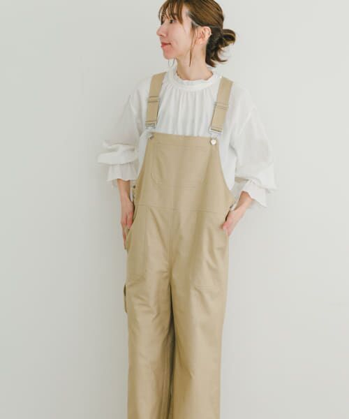 新品　25ss かぐれ　アーバンリサーチ　リネンサロペット　チャコール　麻 新品 25ss かぐれ アーバンリサーチ リネンサロペット