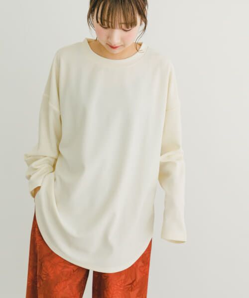 ＊＊URBAN RESEARCH ITEMS / アーバンリサーチ アイテムズ Tシャツ | カットジョーゼットロングTシャツ（OFF）