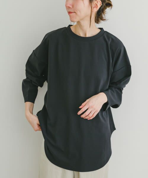 ＊＊URBAN RESEARCH ITEMS / アーバンリサーチ アイテムズ Tシャツ | カットジョーゼットロングTシャツ（CHA）