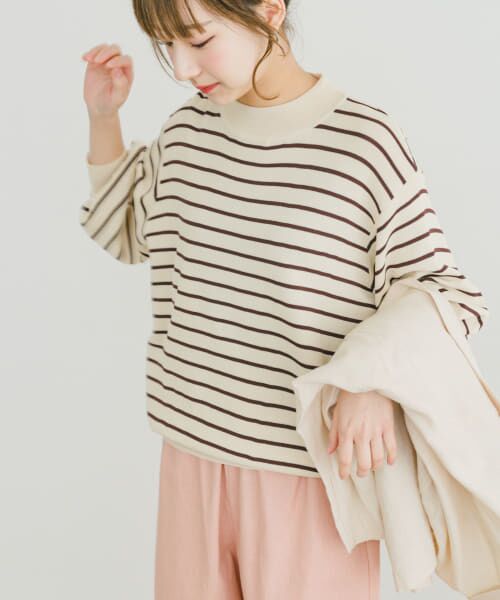 ＊＊URBAN RESEARCH ITEMS / アーバンリサーチ アイテムズ ニット・セーター | ソウバリボリュームスリーブニット（OFF×BRN）