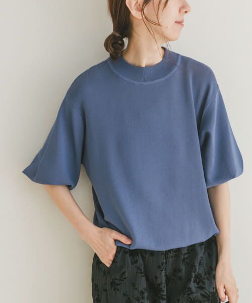 ＊＊URBAN RESEARCH ITEMS / アーバンリサーチ アイテムズ ニット・セーター | ソウバリボリュームスリーブニット（BLU）