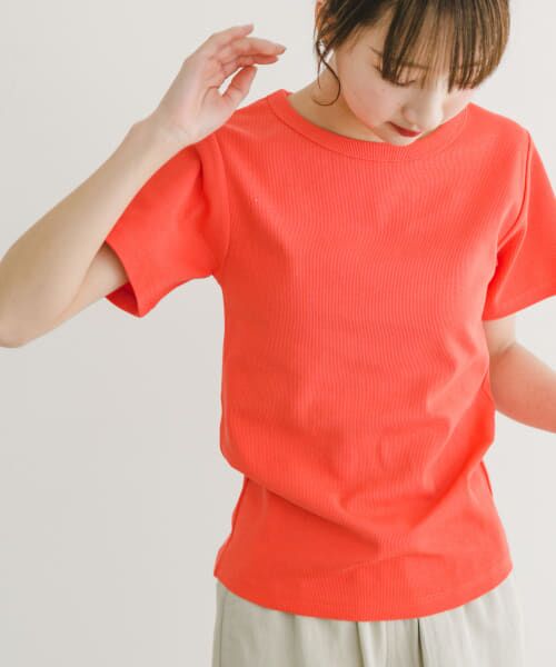 ＊＊URBAN RESEARCH ITEMS / アーバンリサーチ アイテムズ Tシャツ | クールコットンリブ半袖Tシャツ（ORG）