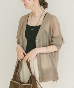 ＊＊URBAN RESEARCH ITEMS / アーバンリサーチ アイテムズ カーディガン・ボレロ | シアーVネックニットカーディガン