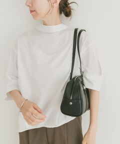 5ブソデハイネックブラウス