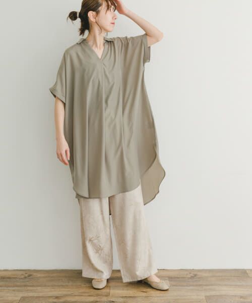 セール】 スキッパーフレンチチュニック （チュニック