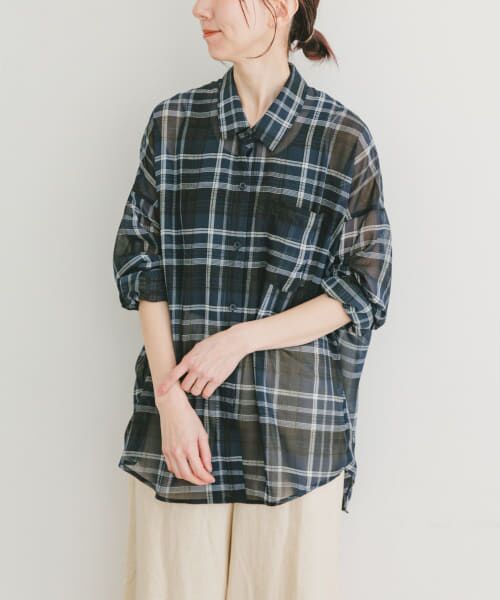 ＊＊URBAN RESEARCH ITEMS / アーバンリサーチ アイテムズ シャツ・ブラウス | シアービッグシャツ（NVY）