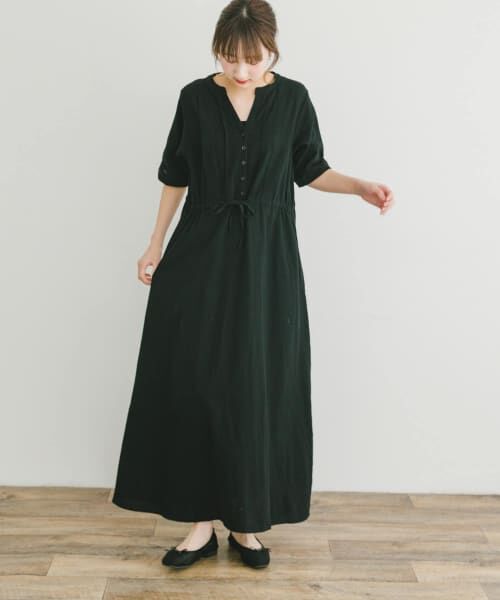 セール】 ドライコットンタックワンピース （ワンピース