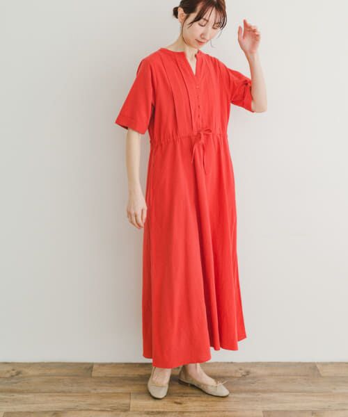 apricot life タックワンピース apricot life. | RESONASON