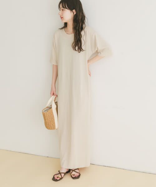 【洗える・ドライタッチ】ポンチケープＴシャツワンピース　ブラック　Sサイズ セール】 セルフカットTシャツワンピース （ワンピース