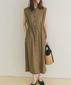 ウエストドロストノースリワンピース