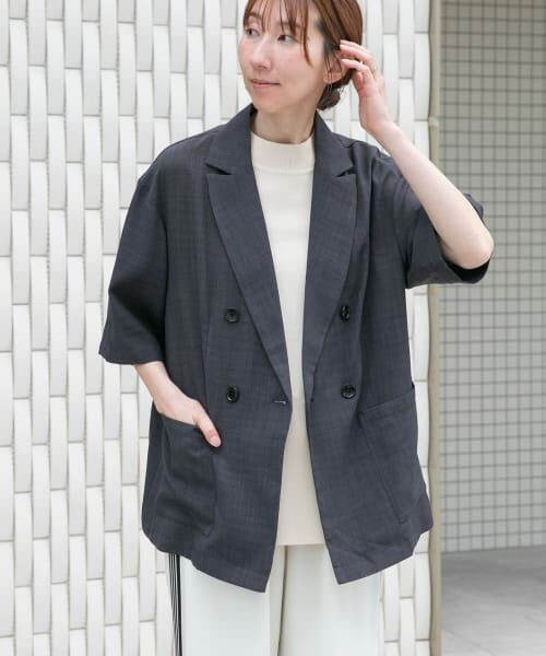 アーバンリサーチ　ハーフスリーブジャケット　CHARCOAL URBAN RESEARCH（アーバンリサーチ）の「ハーフスリーブ