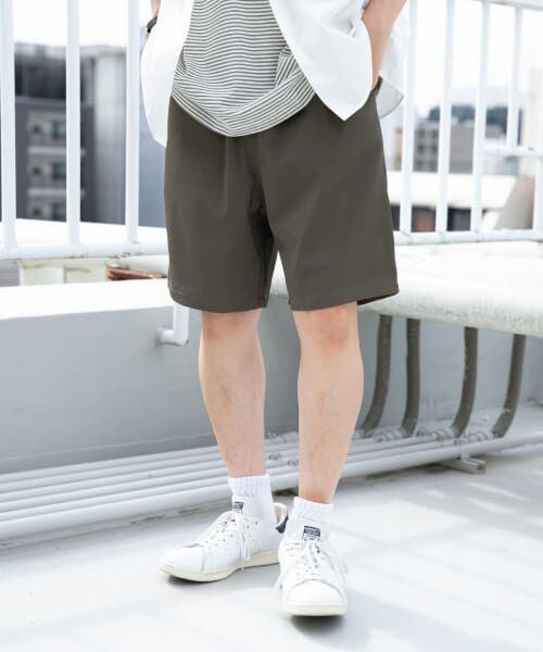 ＊＊URBAN RESEARCH ITEMS / アーバンリサーチ アイテムズ ショート・ハーフ・半端丈パンツ | マシンウォッシャブルピケイージーショーツ（KHK）