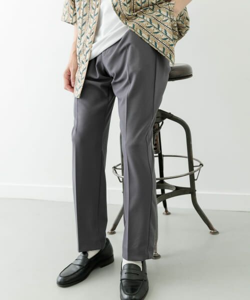 ＊＊URBAN RESEARCH ITEMS / アーバンリサーチ アイテムズ その他パンツ | 梨地ジャガードピンタックパンツ（GRY）