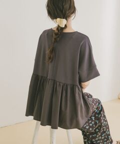 ポンチドッキング半袖トップス