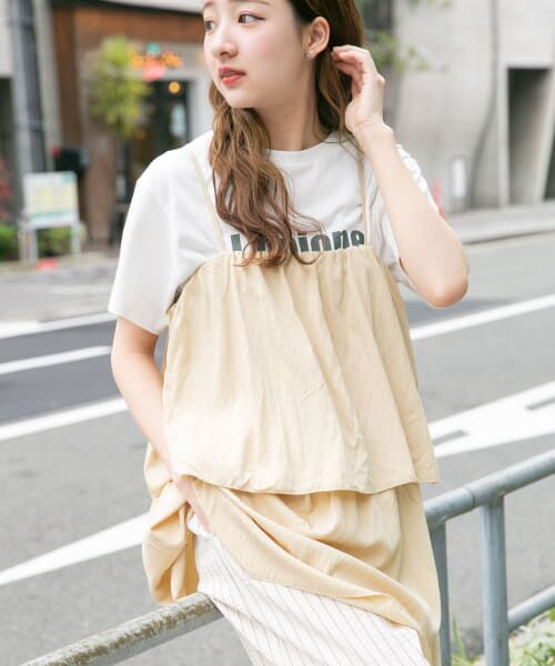 セール】 チュニックレイヤードキャミソール （チュニック