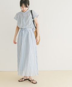 マルチストライプセットアップライクワンピース