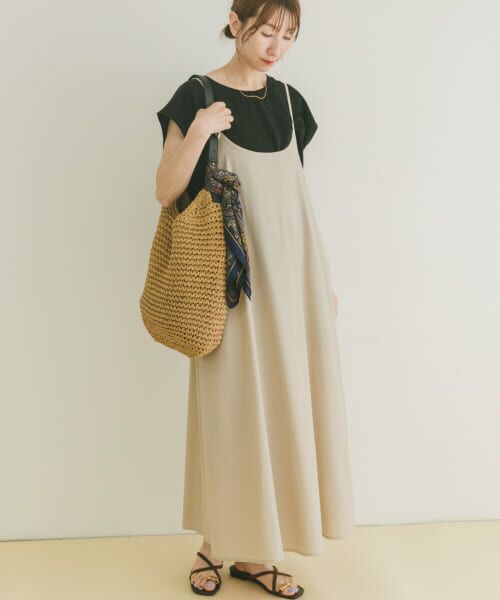 AMBALI PARIS ワンピース セール】 フェザーベストセットキャミワンピース （ワンピース