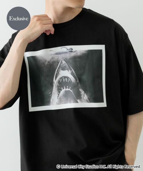 ＊＊URBAN RESEARCH ITEMS / アーバンリサーチ アイテムズ Tシャツ | 『別注』ホラーMOVIEプリントTシャツ（JAWS BLK）