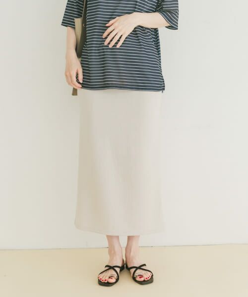 ＊＊URBAN RESEARCH ITEMS / アーバンリサーチ アイテムズ スカート | ポンチストレートスカート（ECRU）