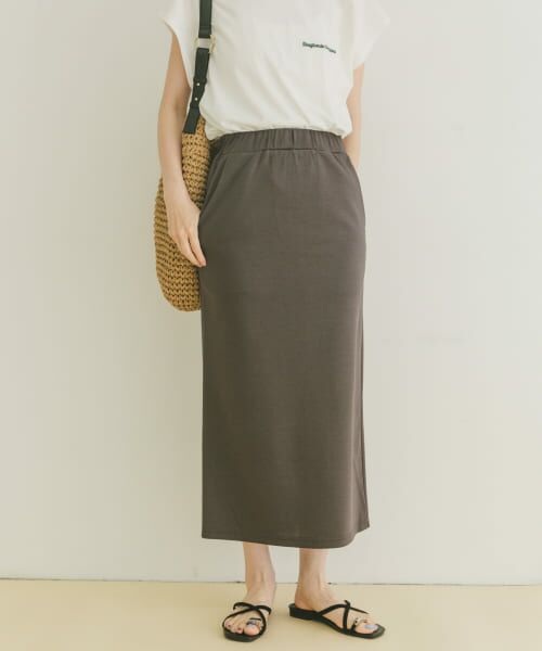 ＊＊URBAN RESEARCH ITEMS / アーバンリサーチ アイテムズ スカート | ポンチストレートスカート（CHA）