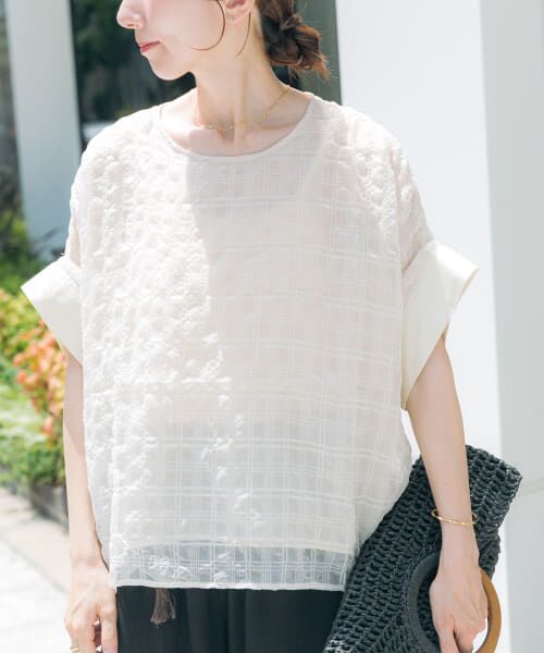 アトリエgg サイズ19ハーフ　ブラウス アトリエgg サイズ19ハーフ ブラウス Atelier G.G アトリエジジ