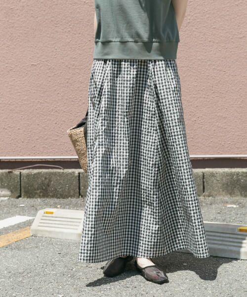 ＊＊URBAN RESEARCH ITEMS / アーバンリサーチ アイテムズ スカート | サッカーボリュームスカート（CHK）