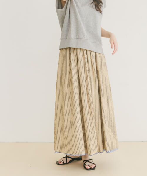 ＊＊URBAN RESEARCH ITEMS / アーバンリサーチ アイテムズ スカート | リバーシブルタックスカート（NVY）