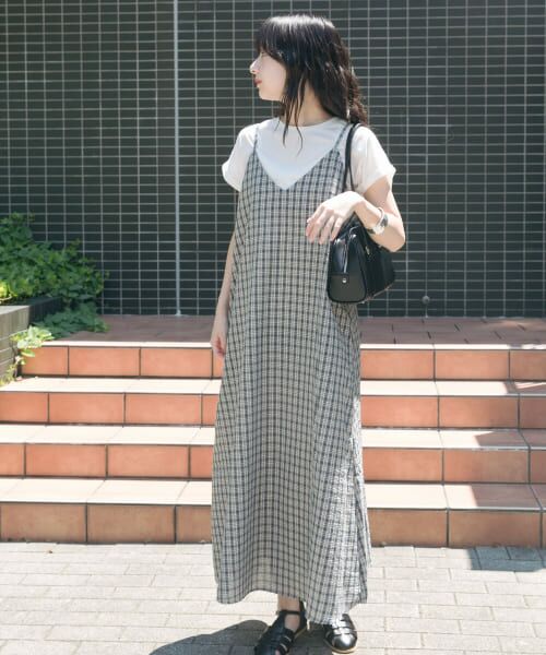 ＊＊URBAN RESEARCH ITEMS / アーバンリサーチ アイテムズ ワンピース | キャミワンピースセット（CHK）