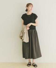 ニットドッキングフレンチワンピース