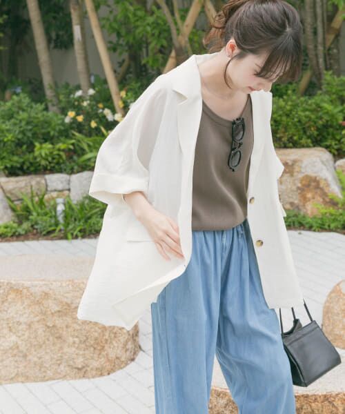 アーバンリサーチドアーズ　ドットエア夏涼しいジャケット　Mサイズ　試着のみ Denim Zip Blouson（デニムジャケット）｜URBAN RESEARCH DOORS