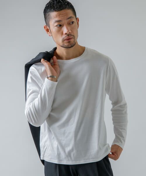 URBAN RESEARCH ROSSO / アーバンリサーチ ロッソ Tシャツ | 『MADE IN JAPAN』『XLサイズあり』シルケットスムースロングTシャツ | 詳細2